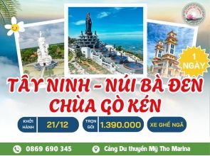 TÂY NINH - NÚI BÀ ĐEN - THÁNH THẤT CAO ĐÀI