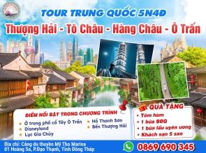 THƯỢNG HẢI - TÔ CHÂU - HÀNG CHÂU - Ô TRẤN