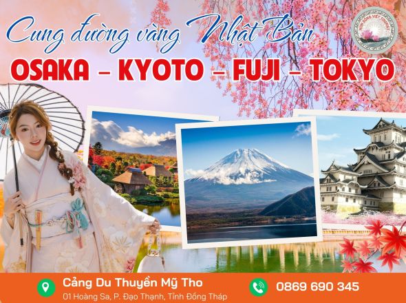 NHẬT BẢN - OSAKA - Cung đường vàng 