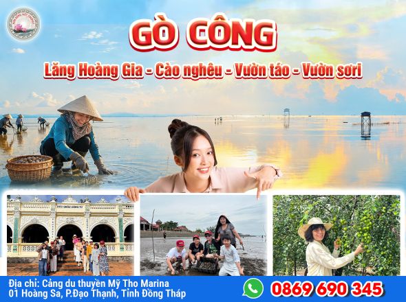 BIỂN TÂN THÀNH - GÒ CÔNG - TRẢI NGHIỆM CÀO NGHÊU - VƯỜN TÁO