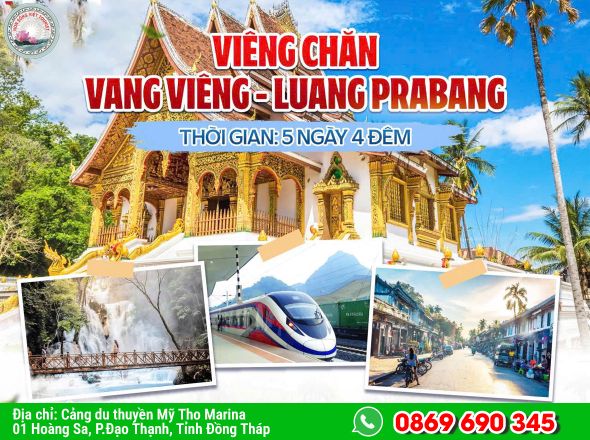 LÀO - VIÊNG CHĂN - LUANG PRABANG - VANG VIÊNG