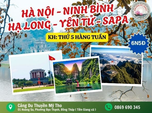 HÀ NỘI - NINH BÌNH - HẠ LONG - SAPA 6N5Đ
