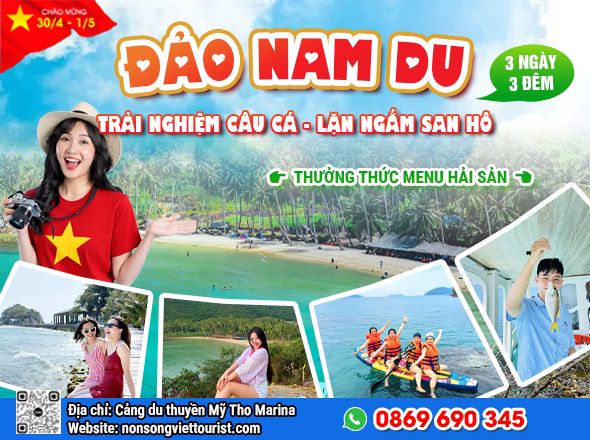 ĐẢO NAM DU - CÂU CÁ - LẶN NGẮM SAN HÔ